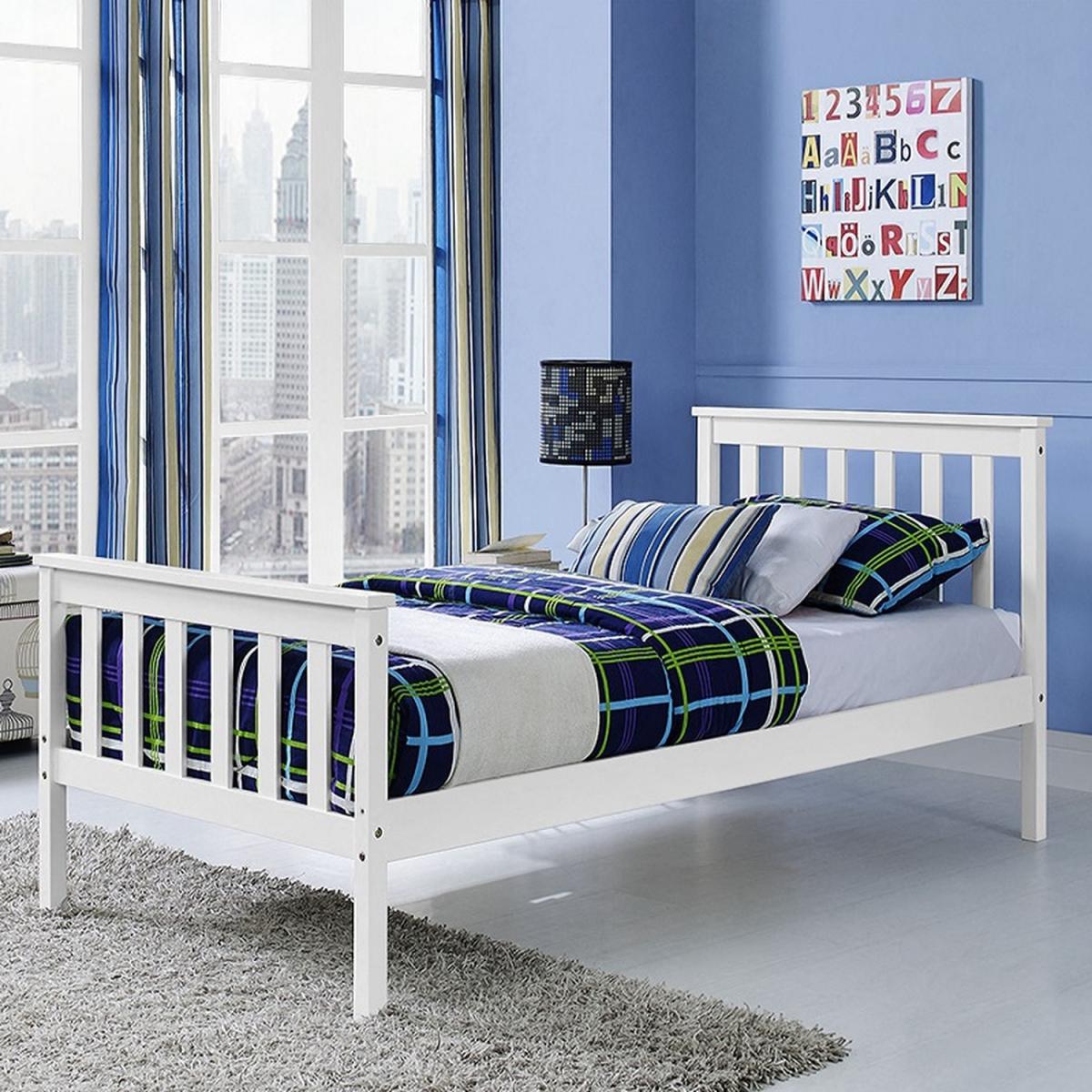 Huntly White Wooden Bed Frame - White / Double – image 5