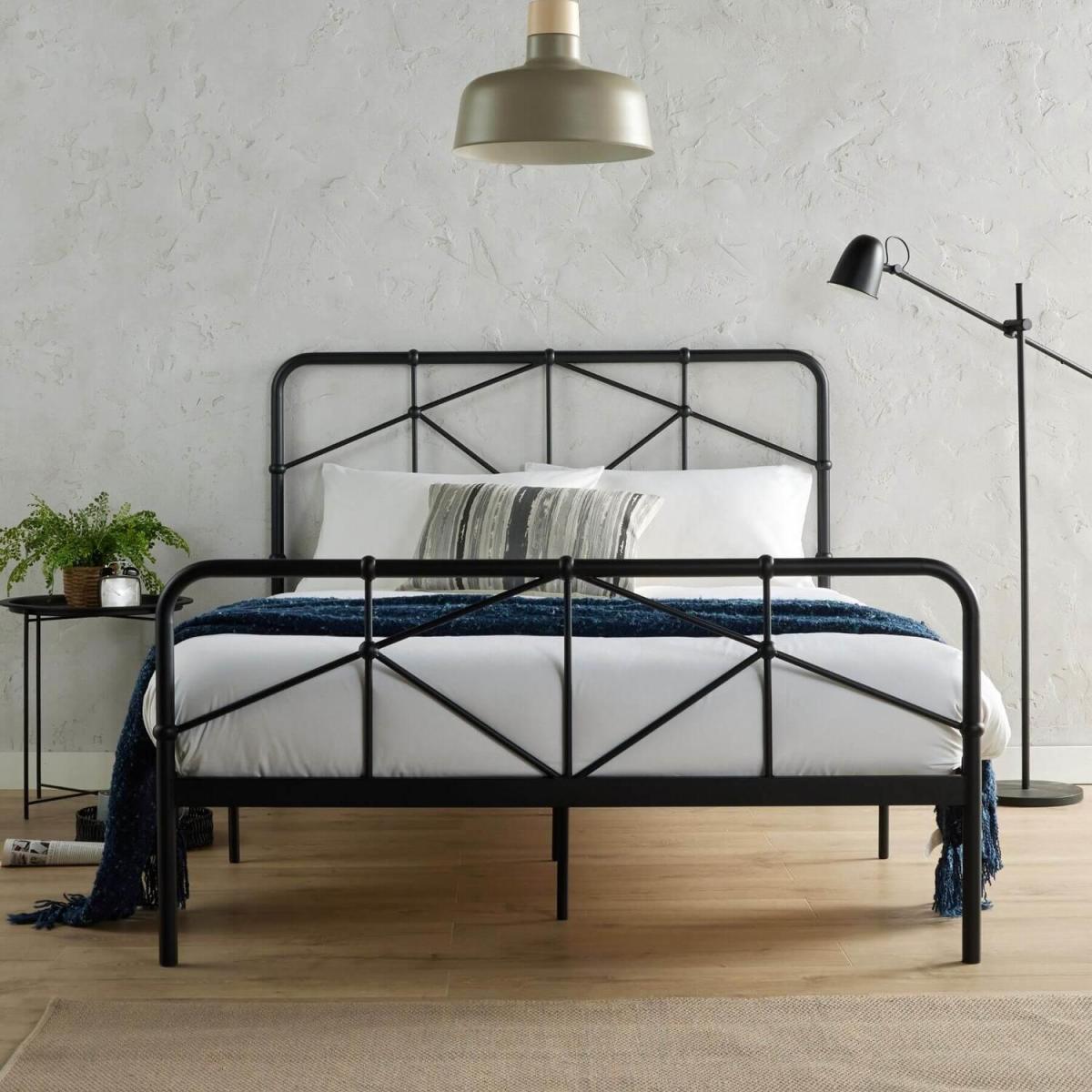 Caspian Double Metal Bed Frame - Black – image 2