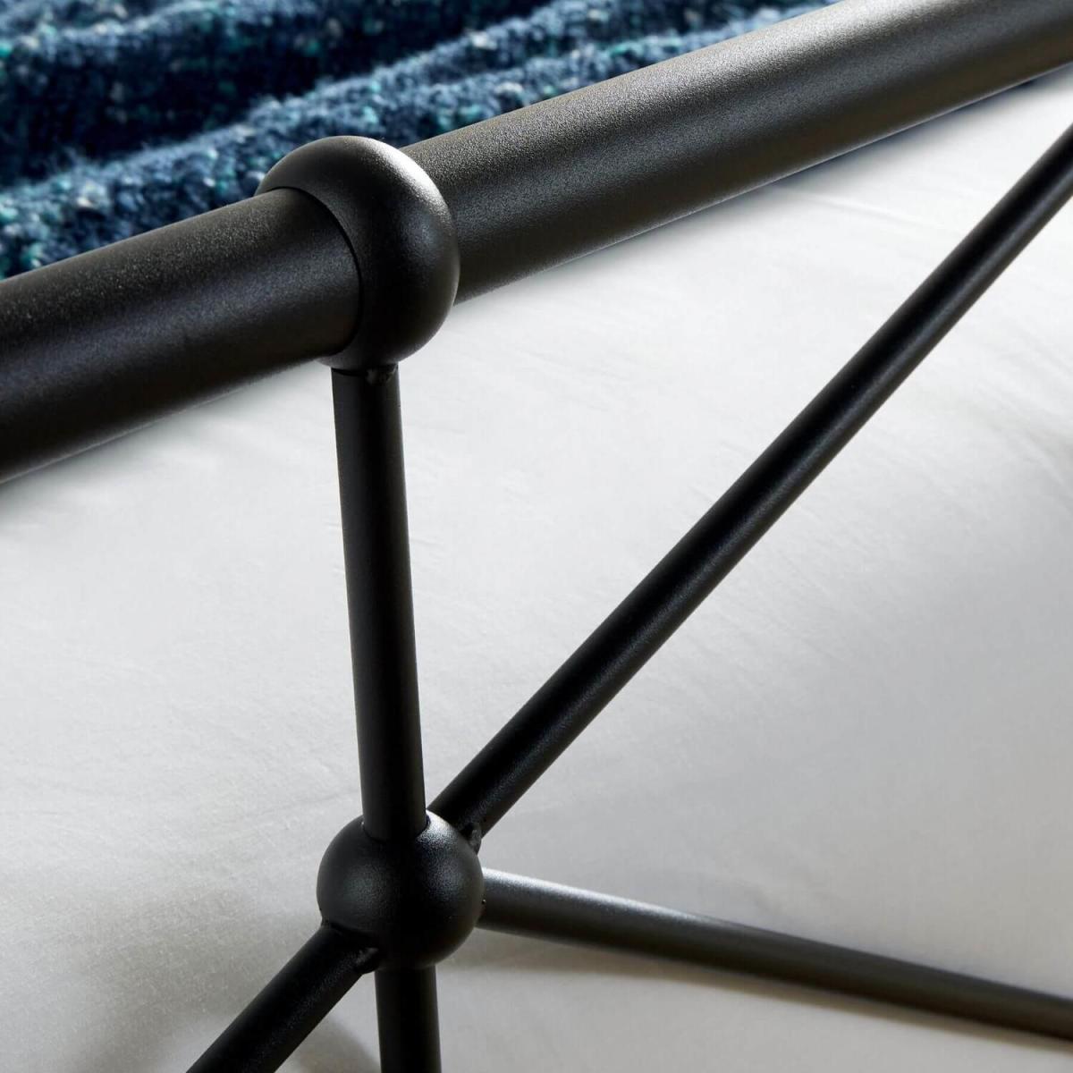 Caspian Double Metal Bed Frame - Black – image 3