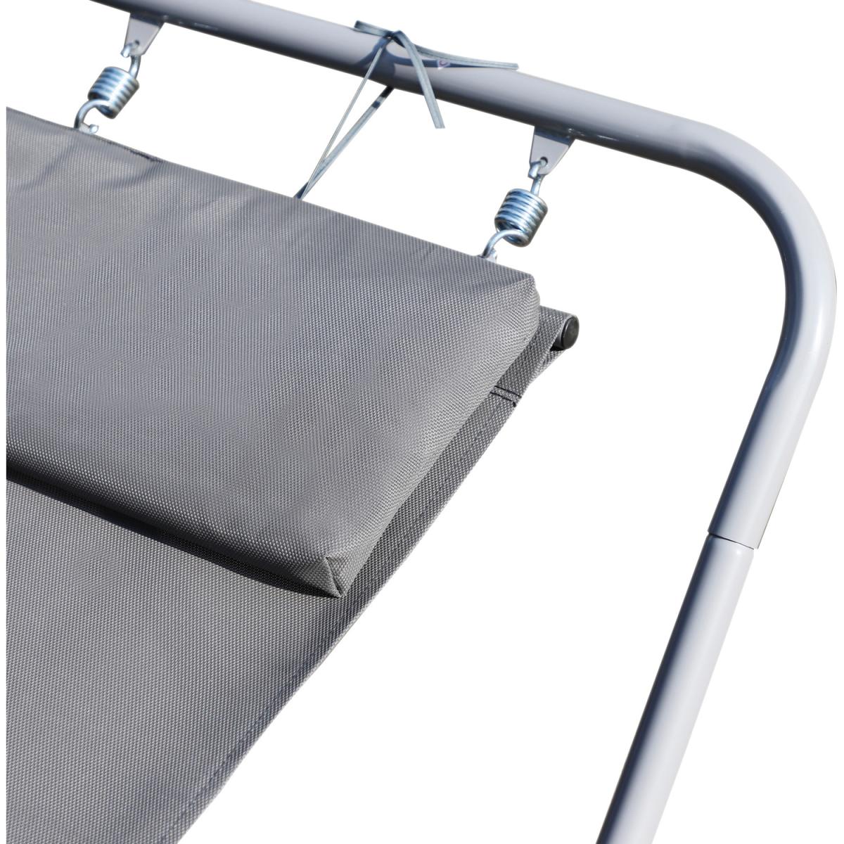 Double Garden Patio Relaxing Day Bed - Grey / 175cm – image 3