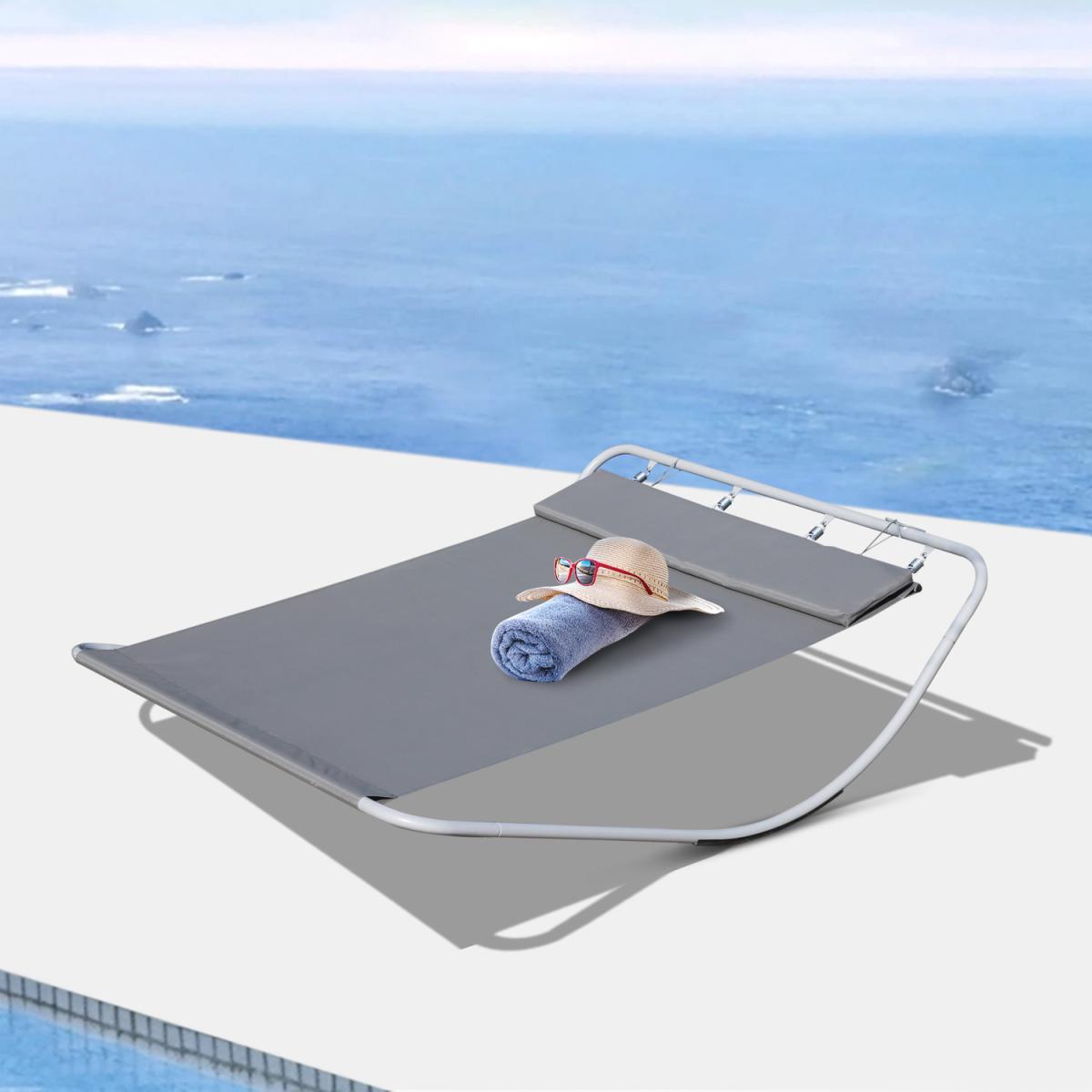 Double Garden Patio Relaxing Day Bed - Grey / 175cm – image 1
