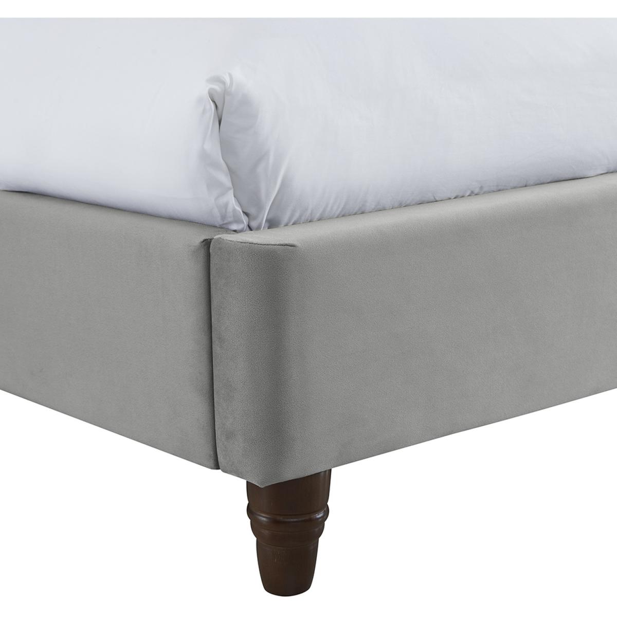 Sorrento Velvet Bed - Cappucino Grey / Double – image 4