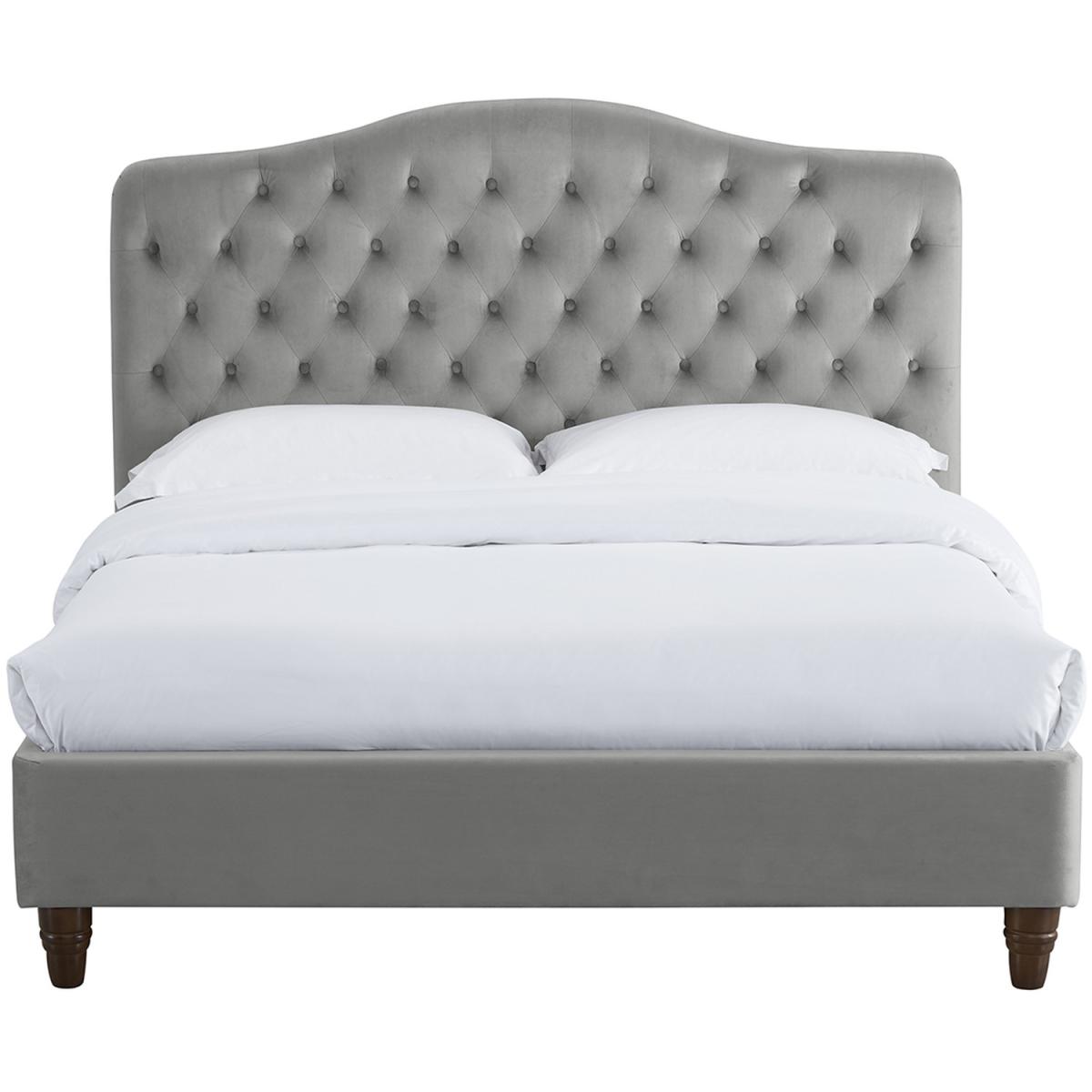 Sorrento Velvet Bed - Cappucino Grey / Double – image 9