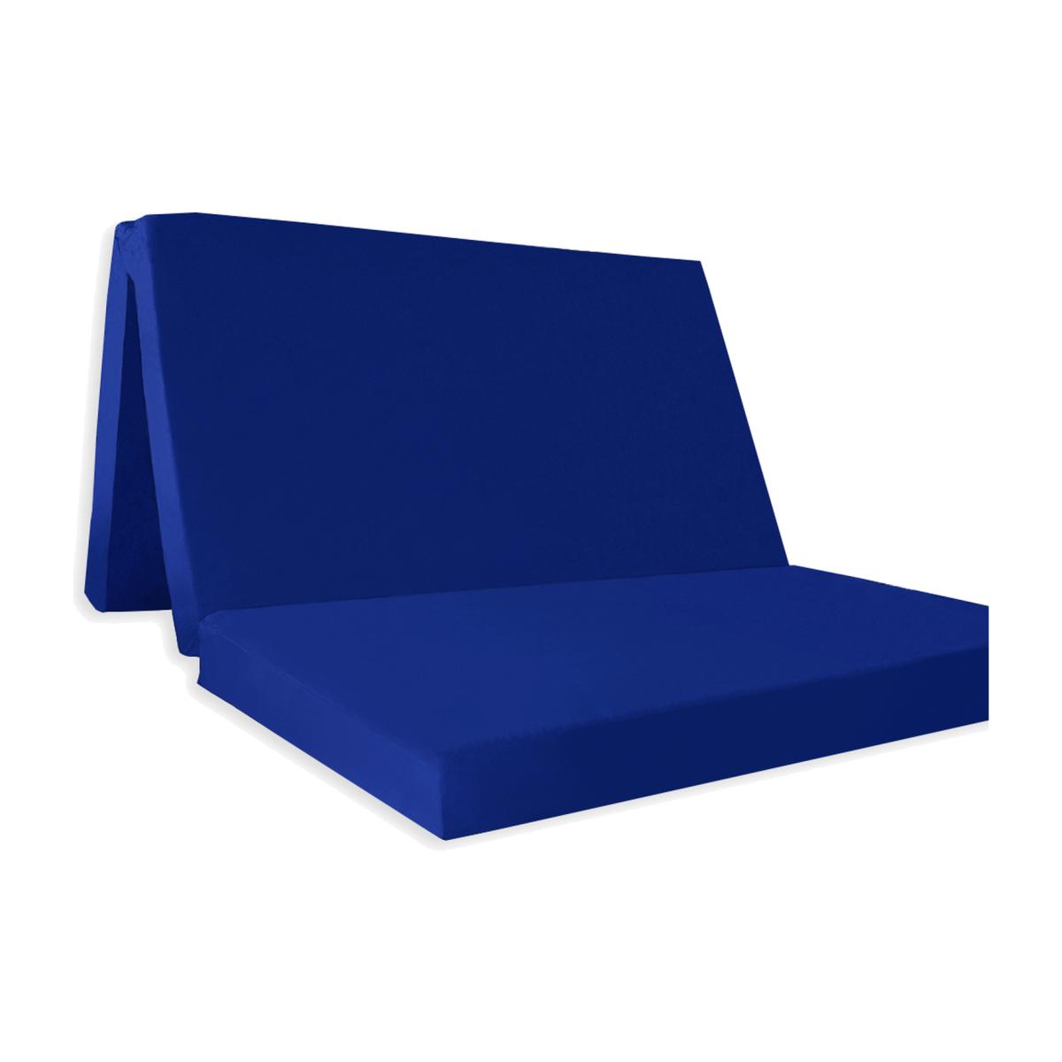 Double Folding Z Bed Travel Mattress - Blue
