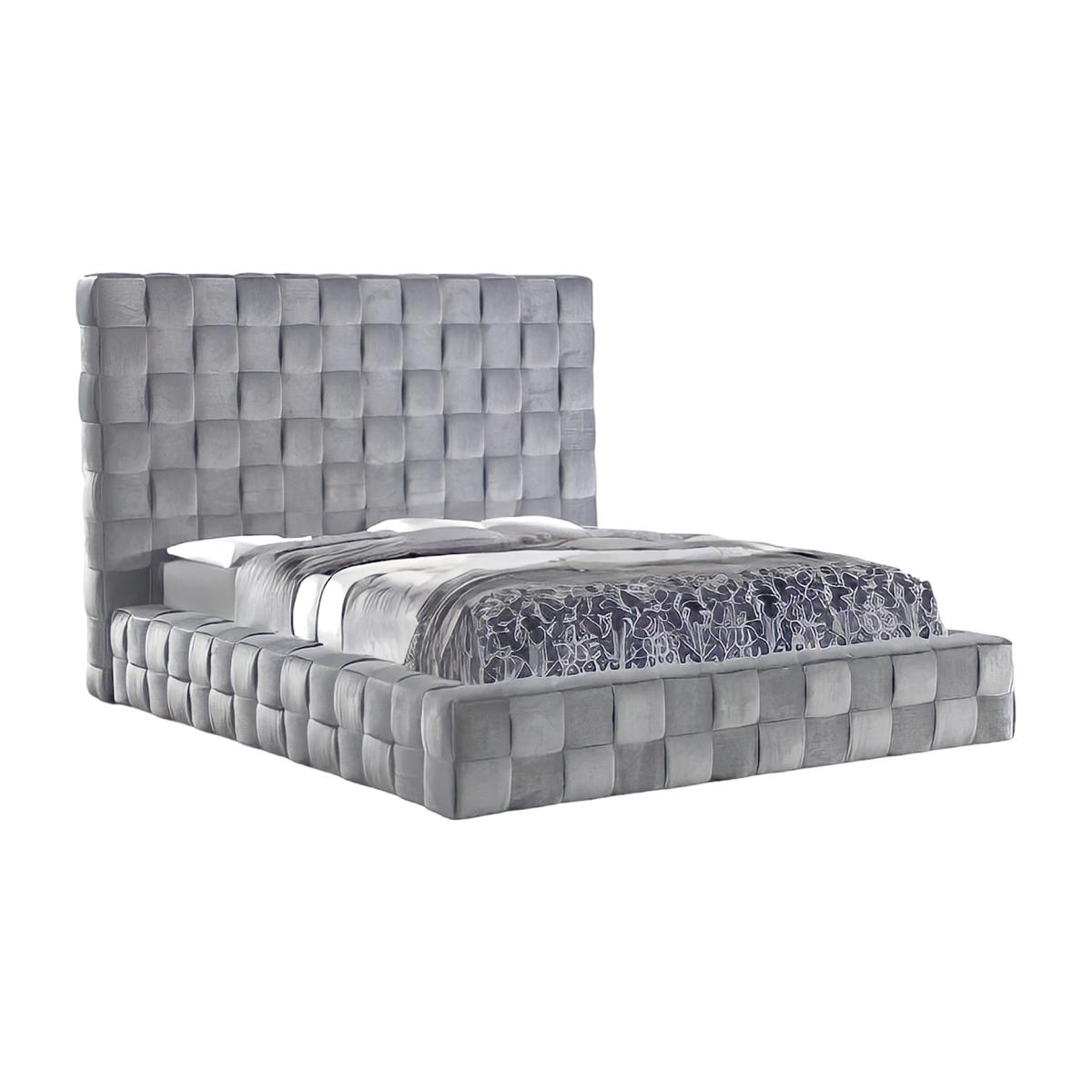 Omega Weave Luxury Bed - Silver / Double