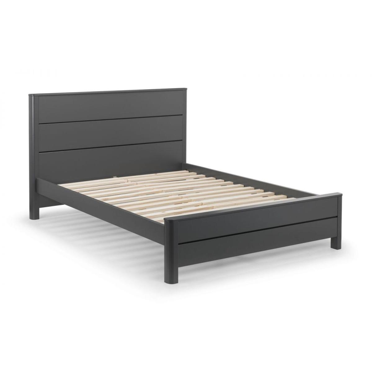 Storm Grey Premium Bed Frame - Grey / Double – image 2