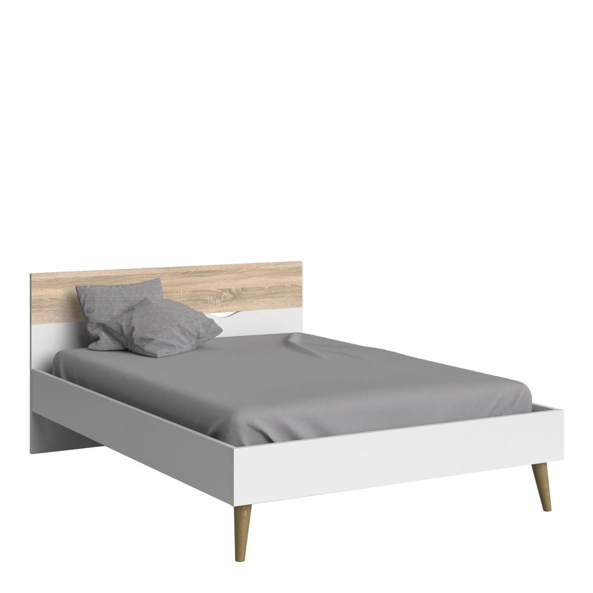 Oslo Euro Bed - White and Oak / Double – image 2