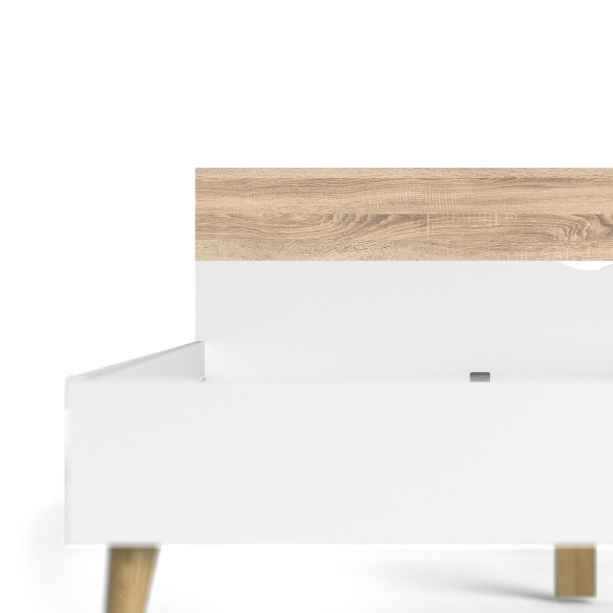 Oslo Euro Bed - White and Oak / Double – image 11