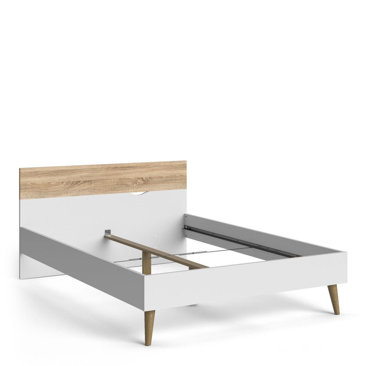 Oslo Euro Bed - White and Oak / Double – image 4