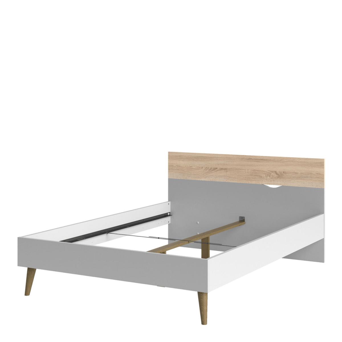 Oslo Euro Bed - White and Oak / Double – image 6