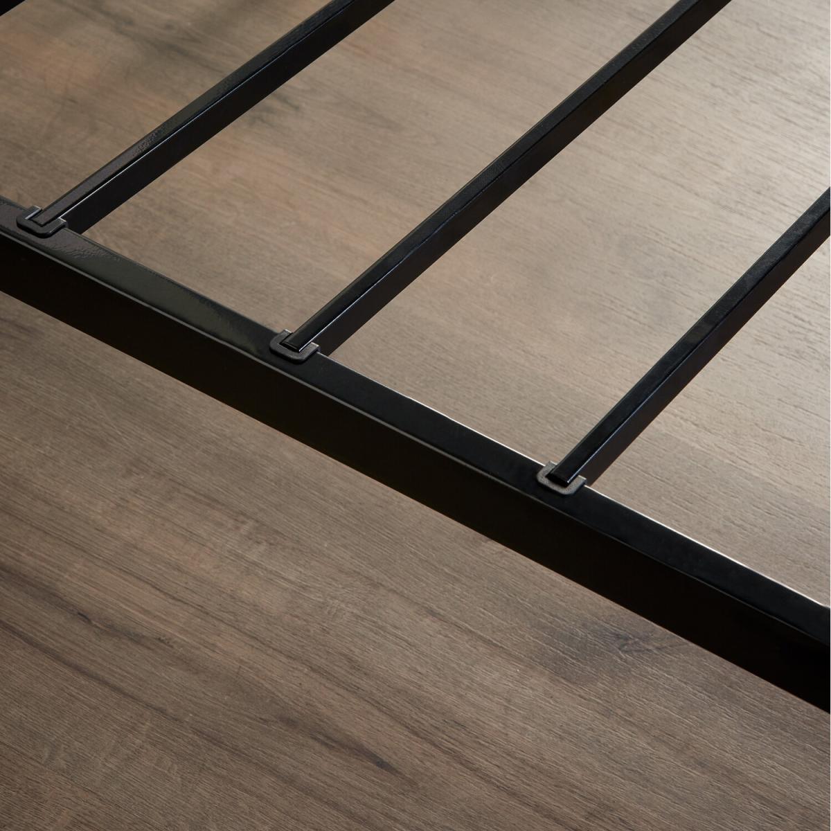 Raised Platform Bed Frame Black  - Black / Double / Yes – image 4