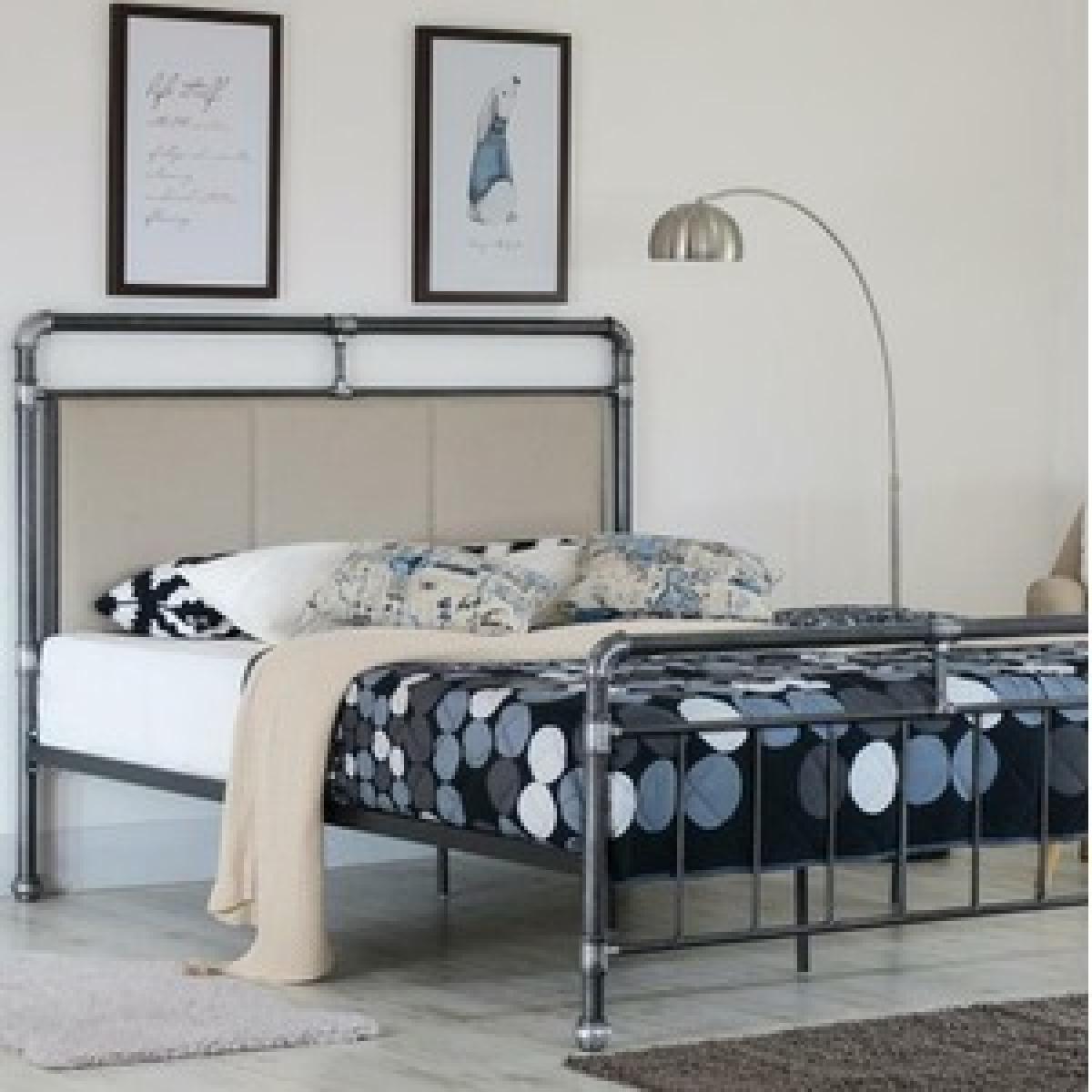 Metal Industrial Scaffold Pipe Bed Frame  - Double – image 3