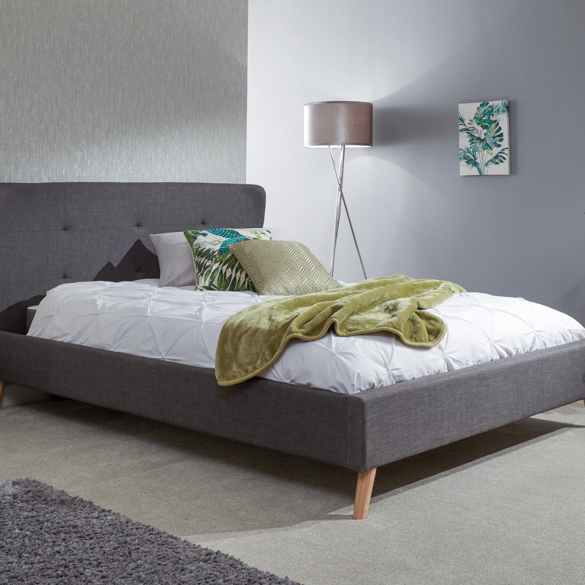 Carnaby Wing Bed - Grey / Double – image 1