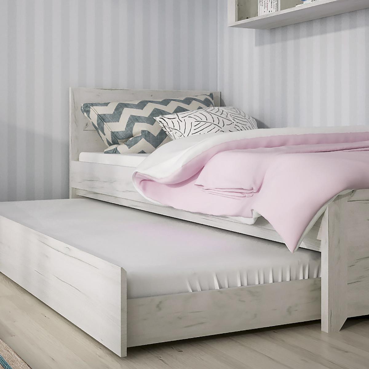 Marbel Bed Frame - White Craft Oak / Double – image 6