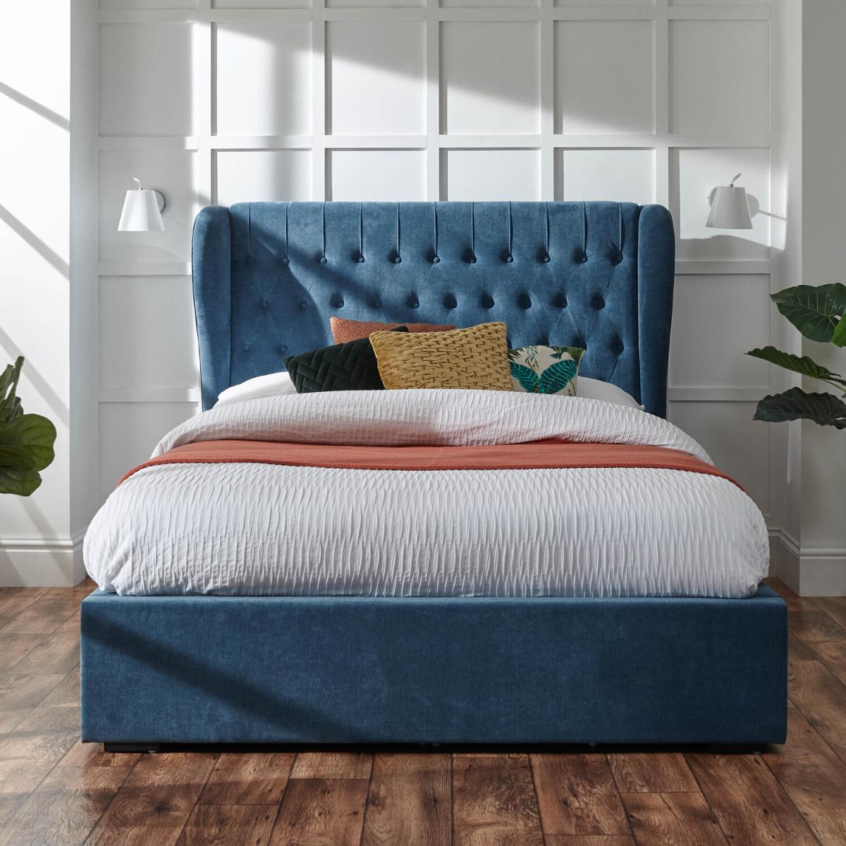 Dakota Storage Ottoman Bed Frame - Teal / Double – image 3