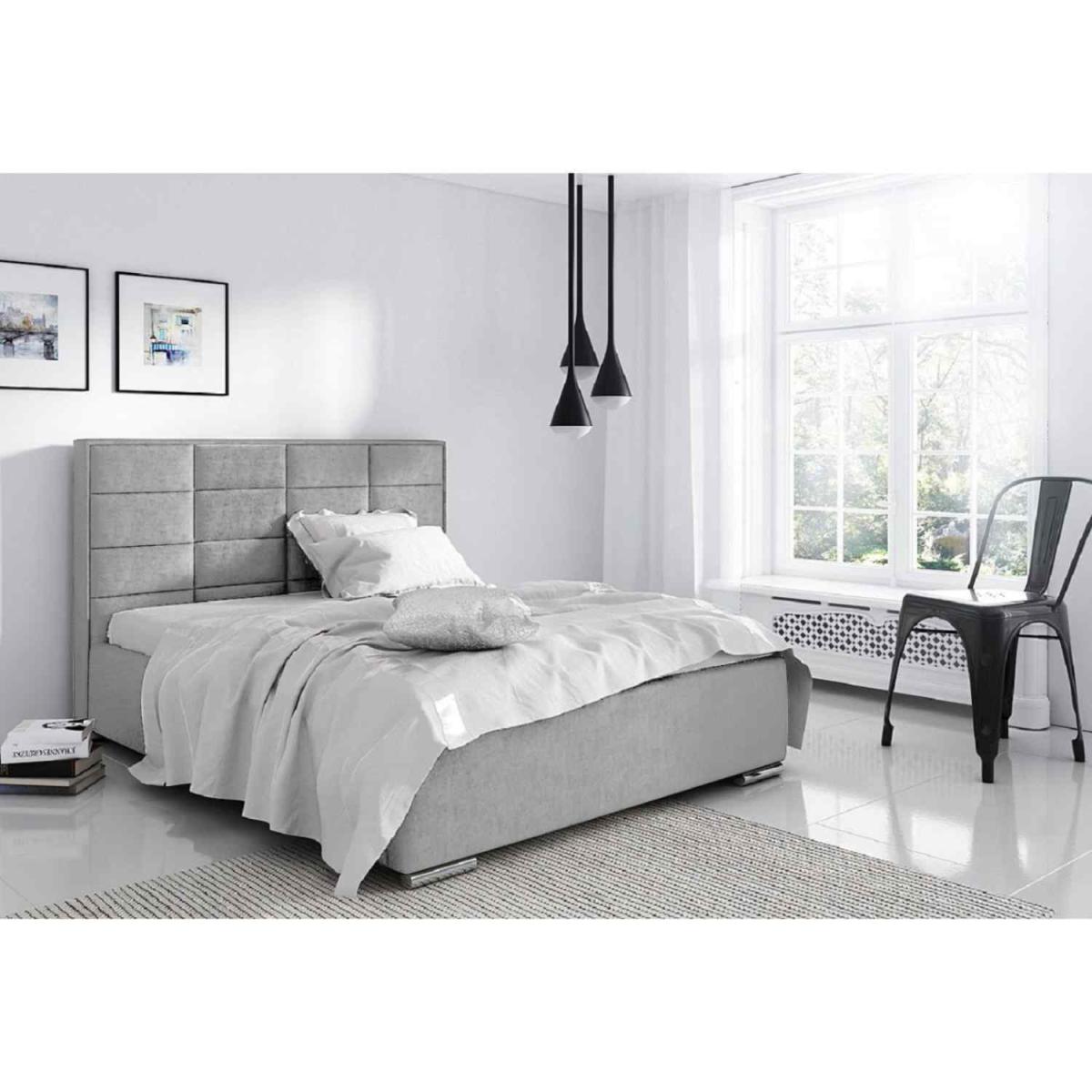 Angela Upholstered Plush Velvet Bed Frame - Green / Double – image 6