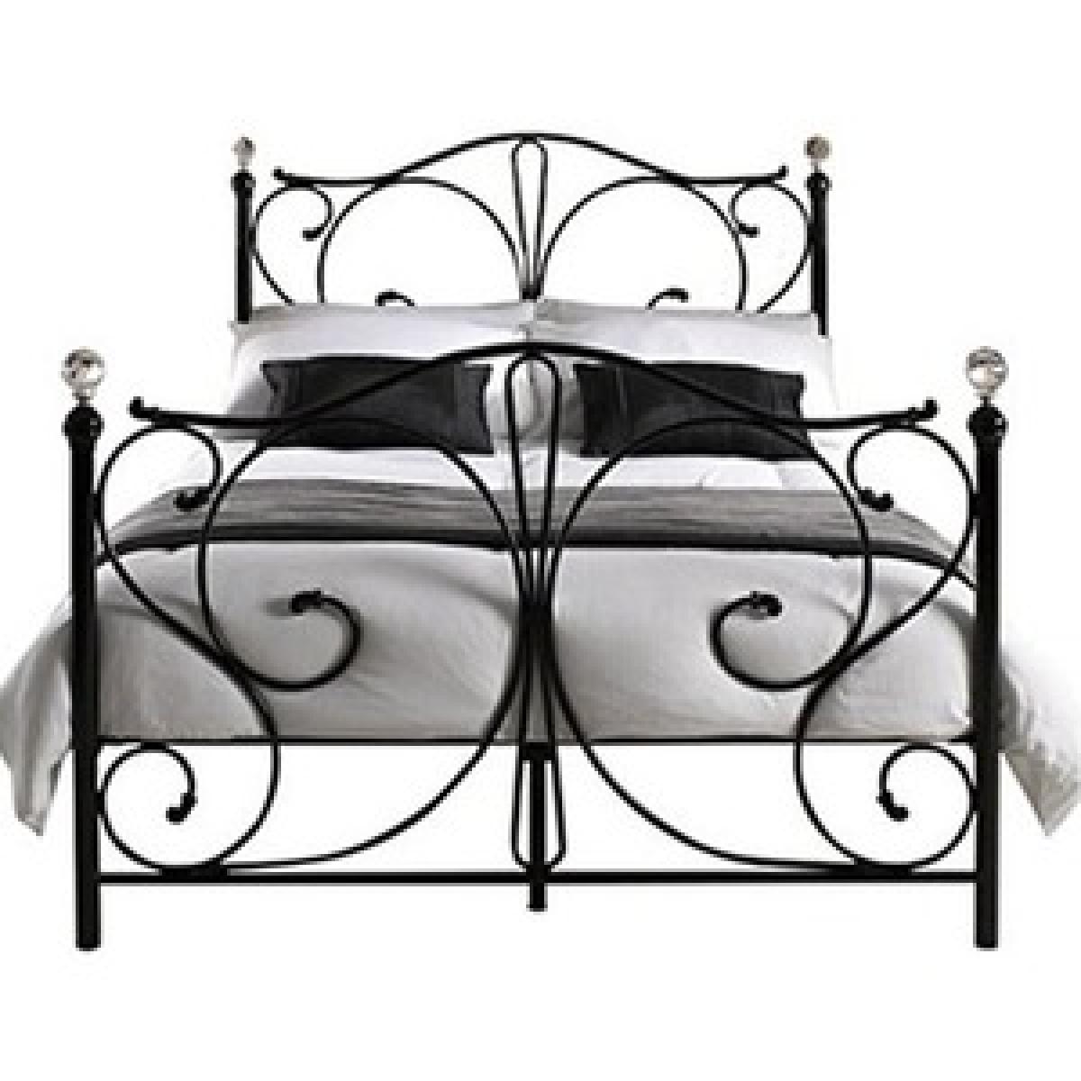 Christina Metal Double Bed Black – image 2