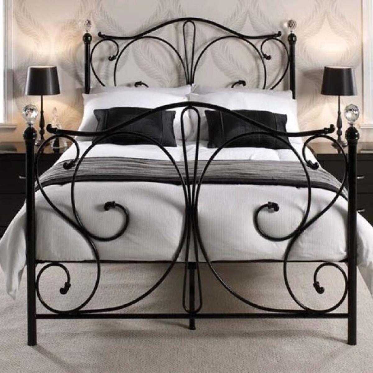 Christina Metal Double Bed Black – image 1