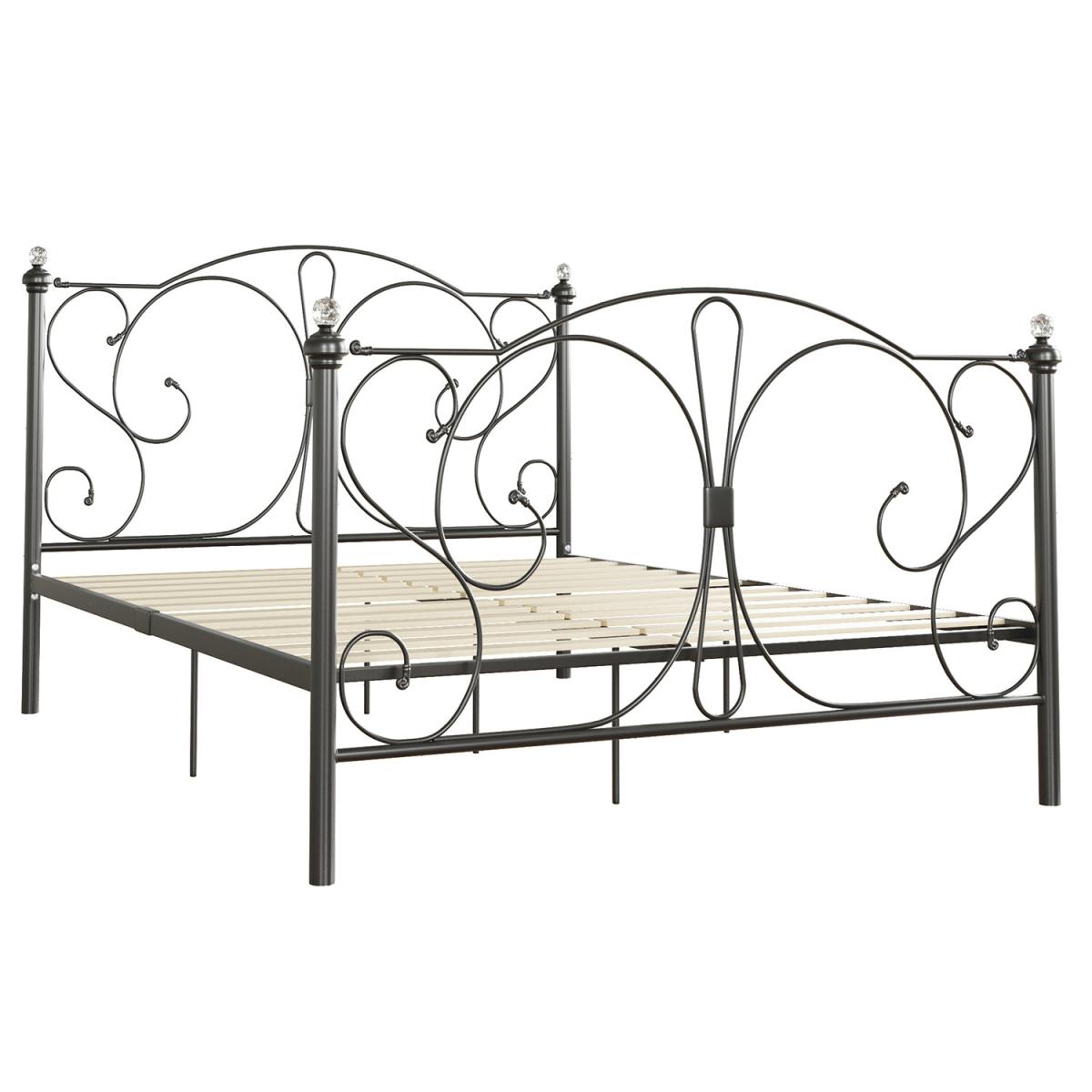 Barcelona Metal Bed - Black / Double – image 2