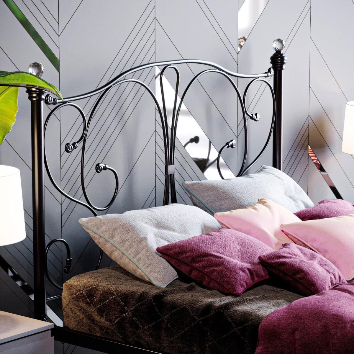 Barcelona Metal Bed - Black / Double – image 4
