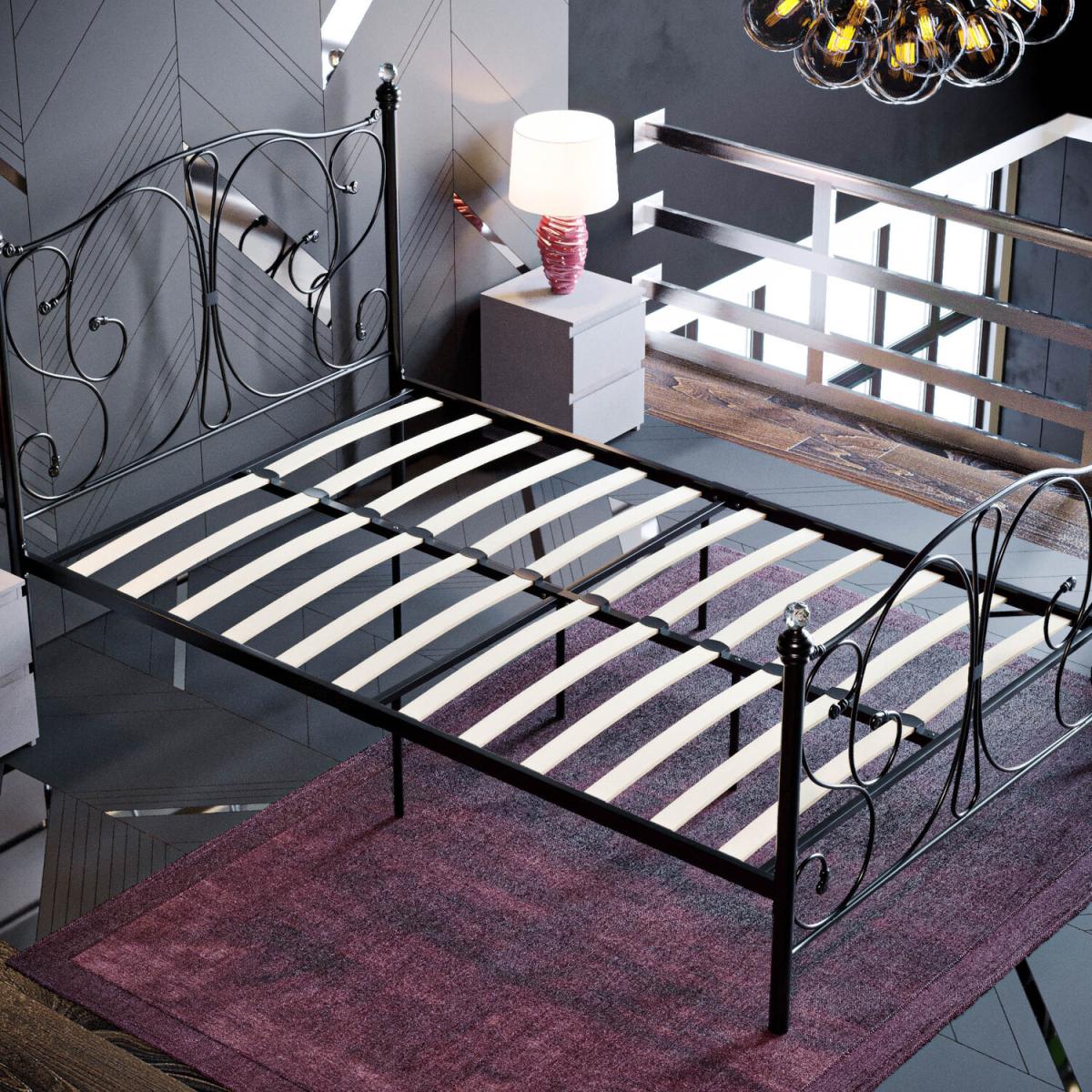 Barcelona Metal Bed - Black / Double – image 5