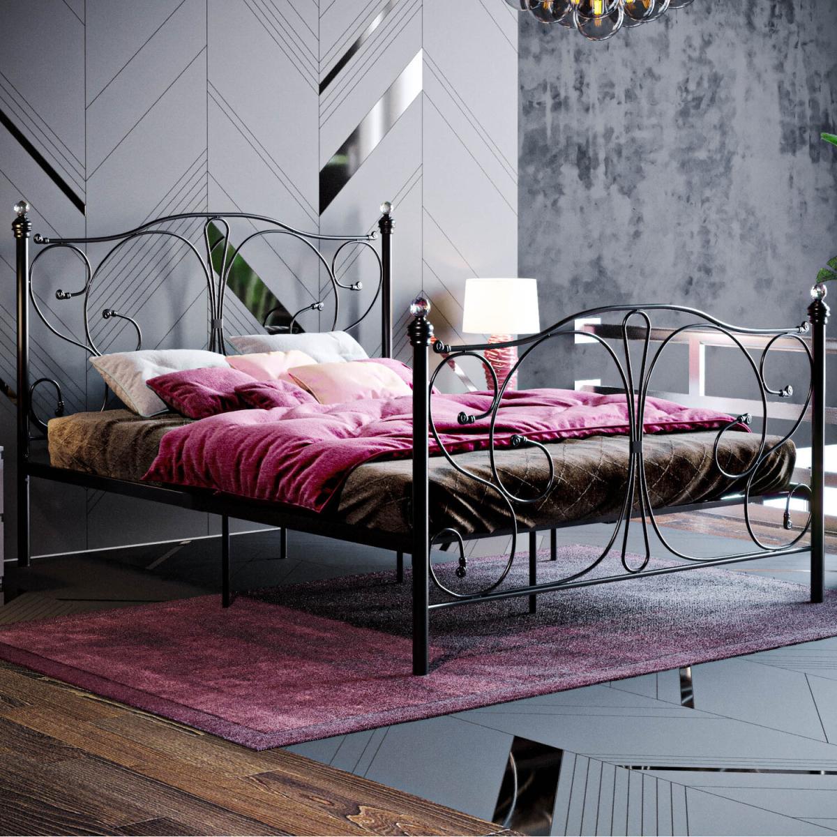 Barcelona Metal Bed - Black / Double – image 6