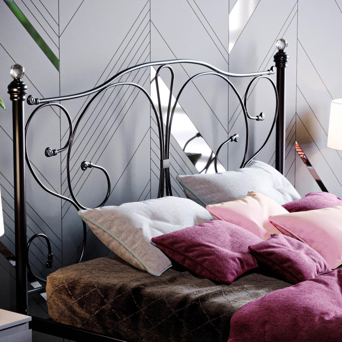 Barcelona Metal Bed - Black / Double – image 7