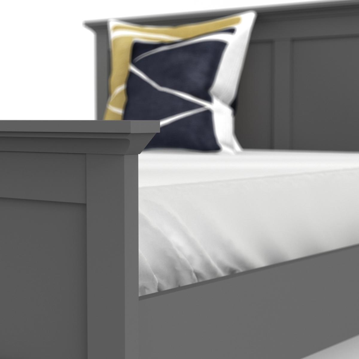 Jonas & James Belleville Bed - Matt Grey / Double – image 13