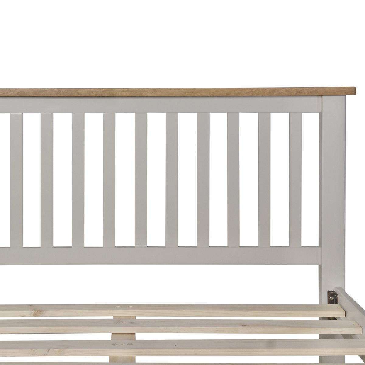 Cambridge Wooden Bed - Rustic Oak / Double – image 4