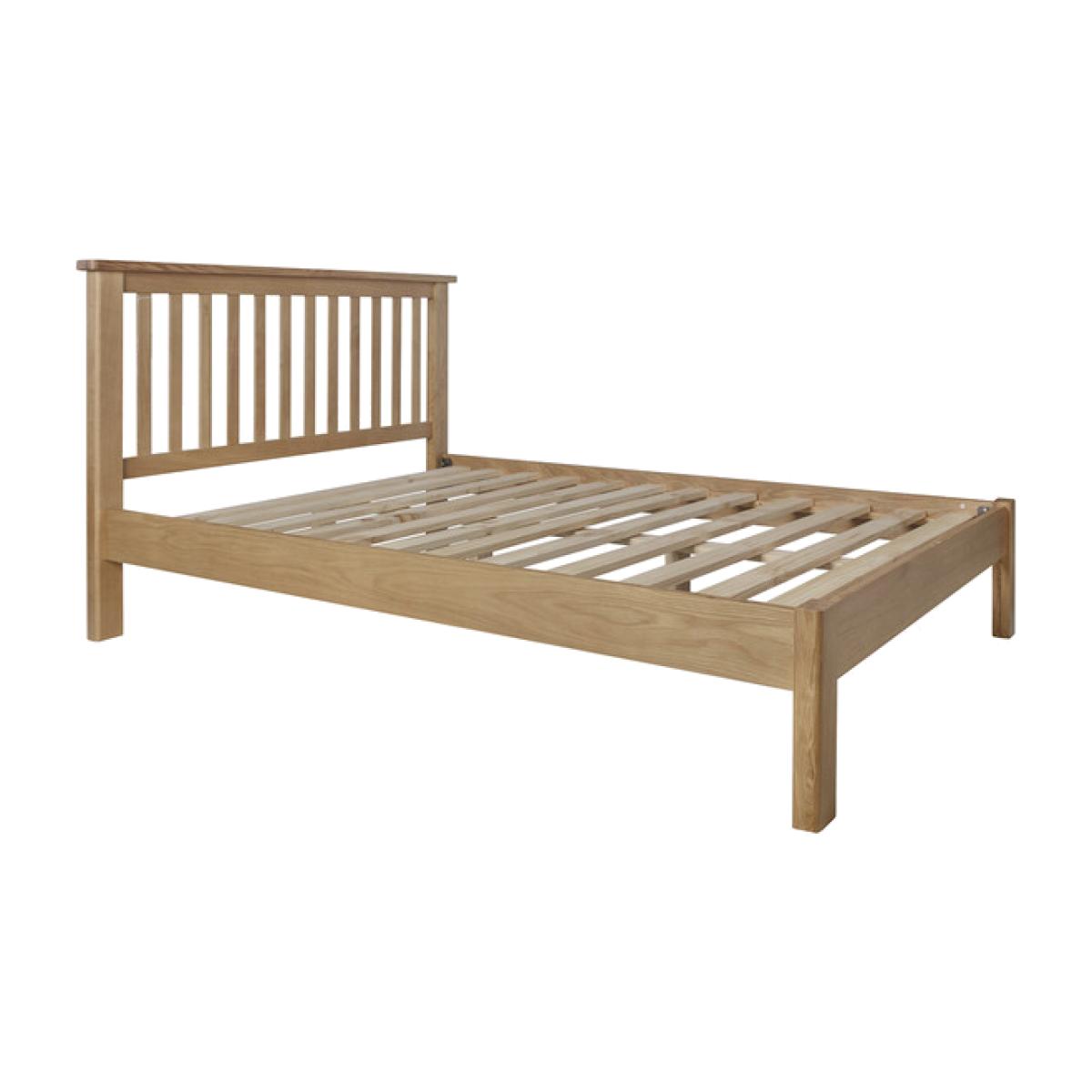 Cambridge Wooden Bed - Rustic Oak / Double – image 1