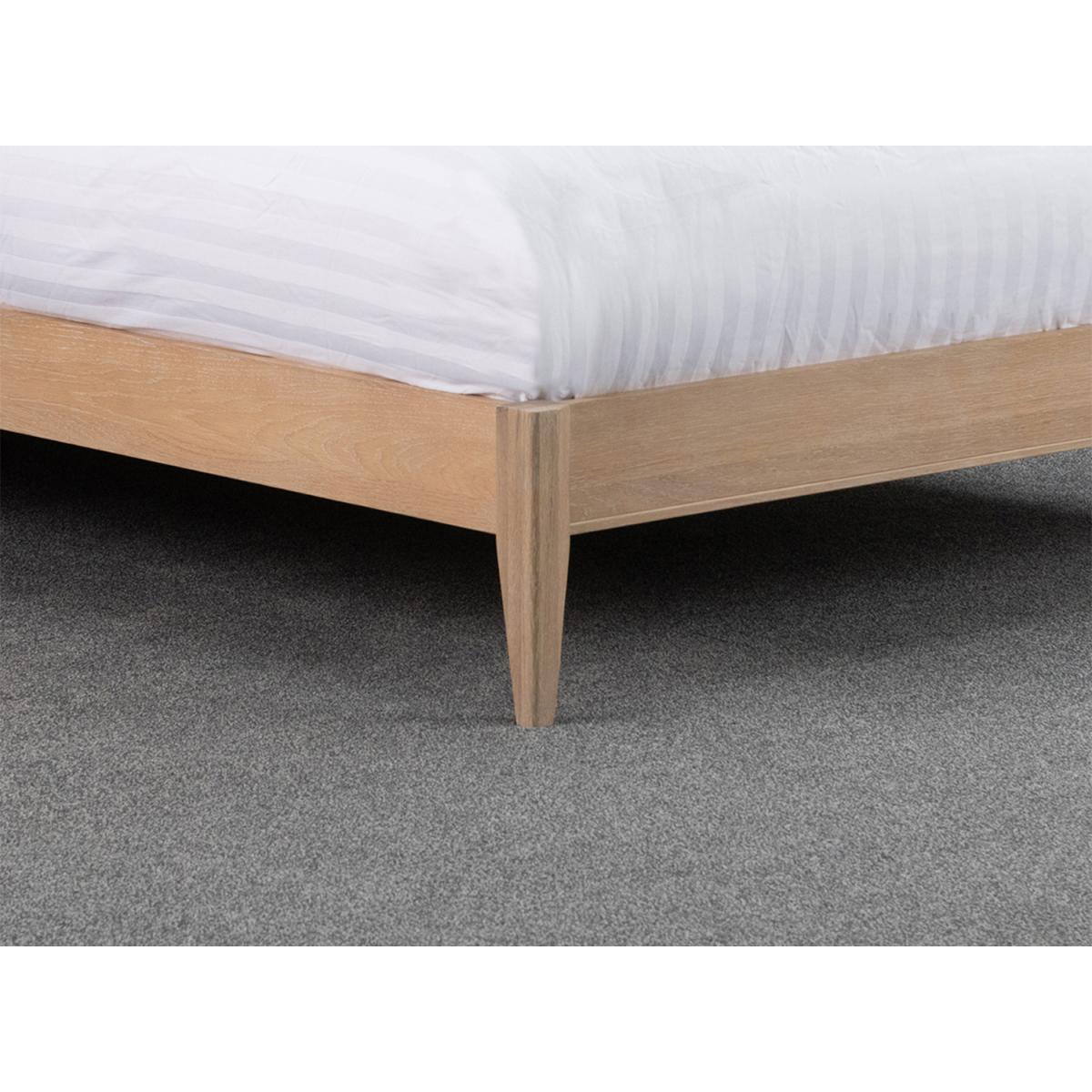 Chevron Oak Bed Frame Double - Oak – image 3