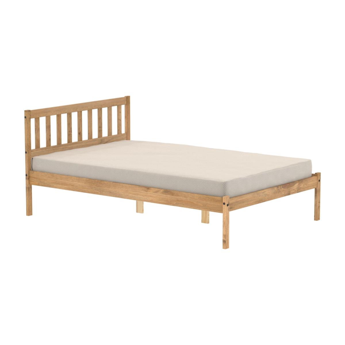 Lisbon Double Bed - Brown