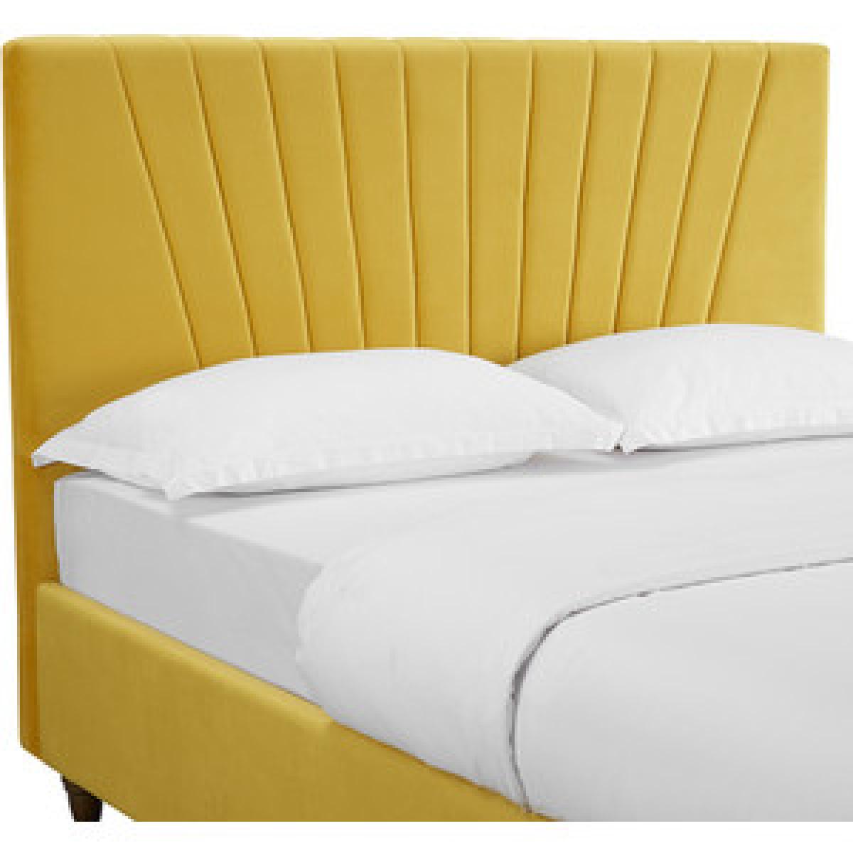 Lexie Velvet Bed Frame - Silver / Double – image 4