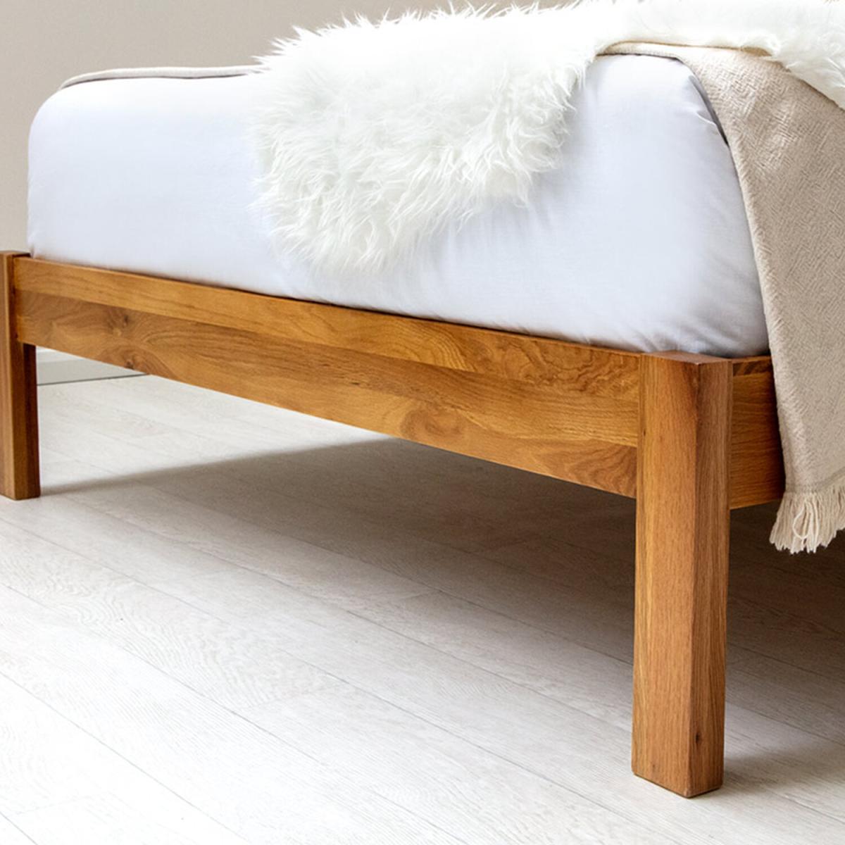 Alderley Solid Oak Wooden Bed Frame - Oak / Double – image 2