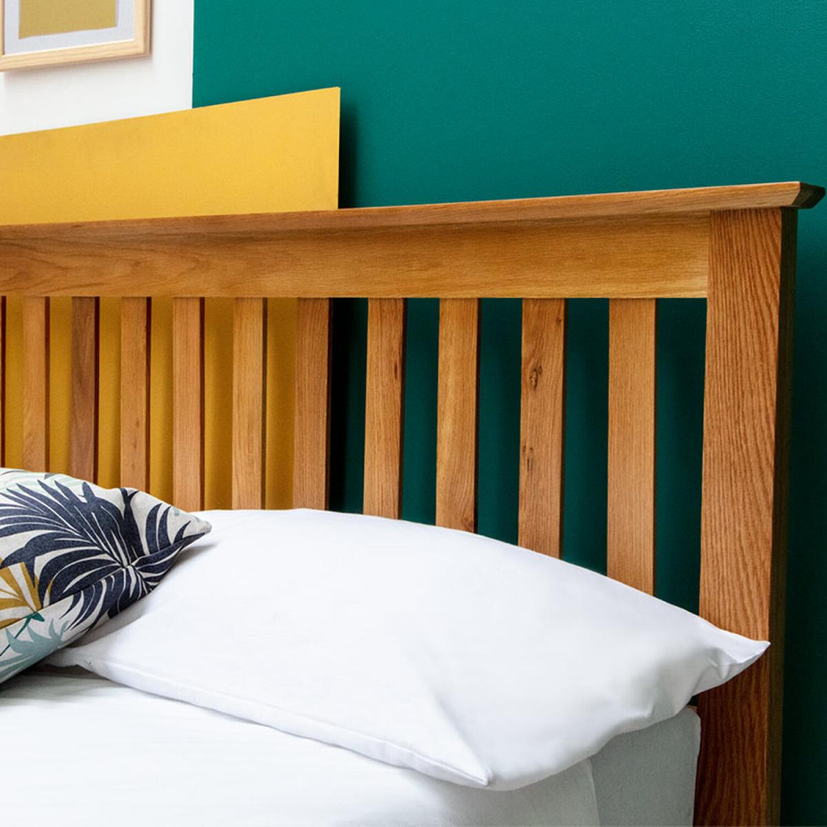 Alderley Solid Oak Wooden Bed Frame - Oak / Double – image 3
