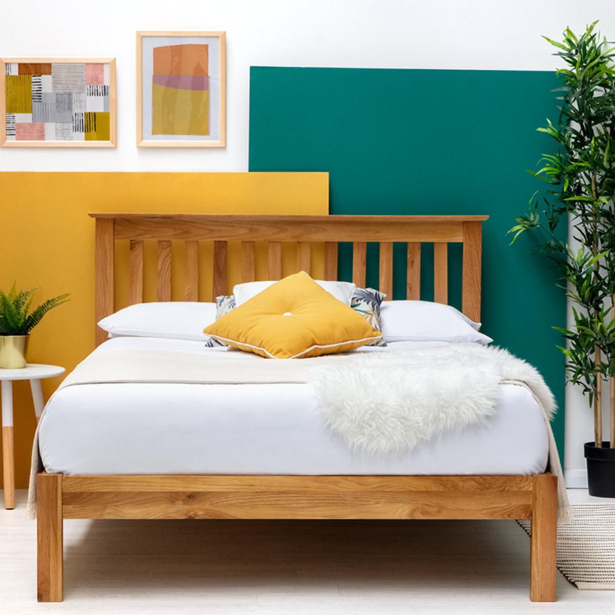 Alderley Solid Oak Wooden Bed Frame - Oak / Double – image 4