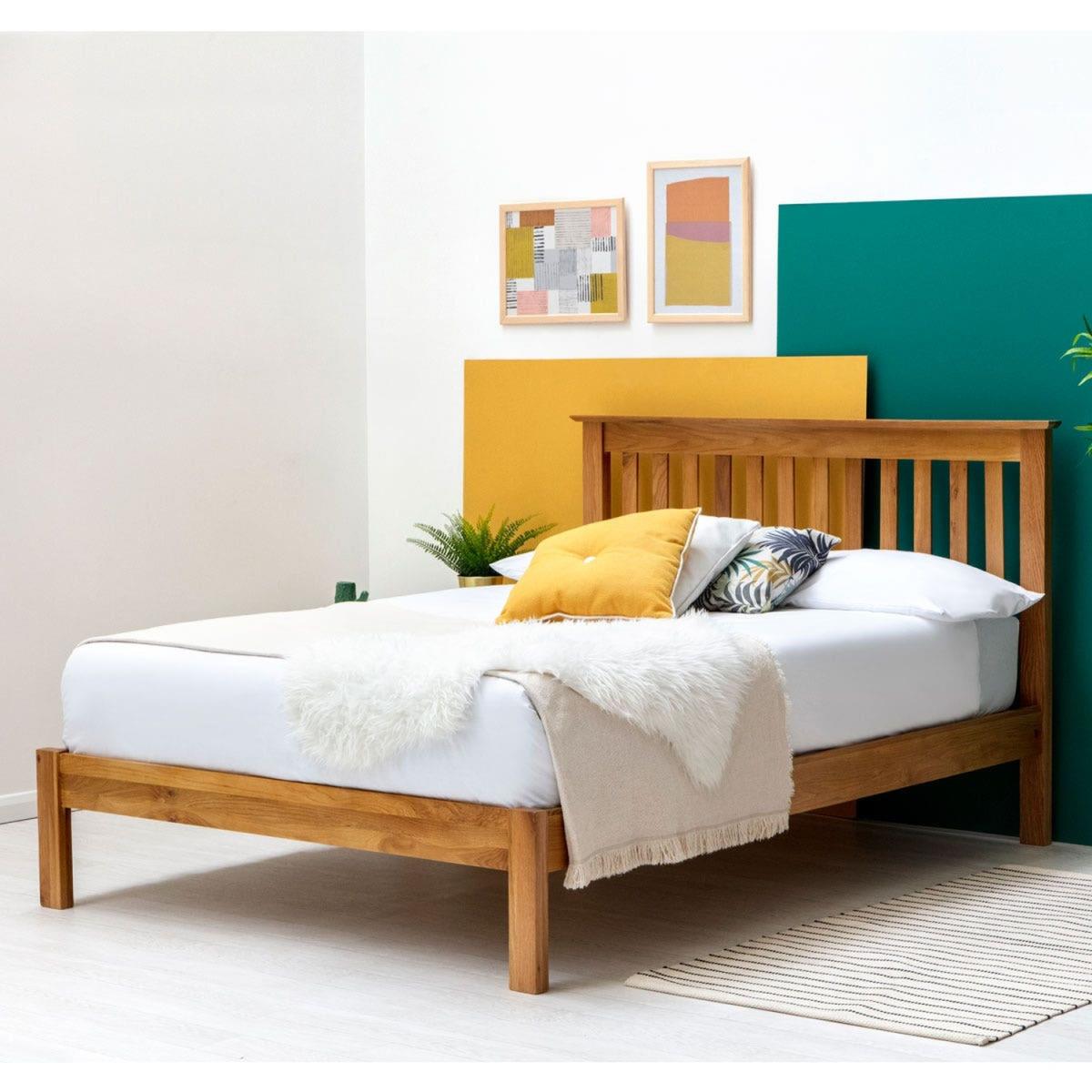 Alderley Solid Oak Wooden Bed Frame - Oak / Double – image 5