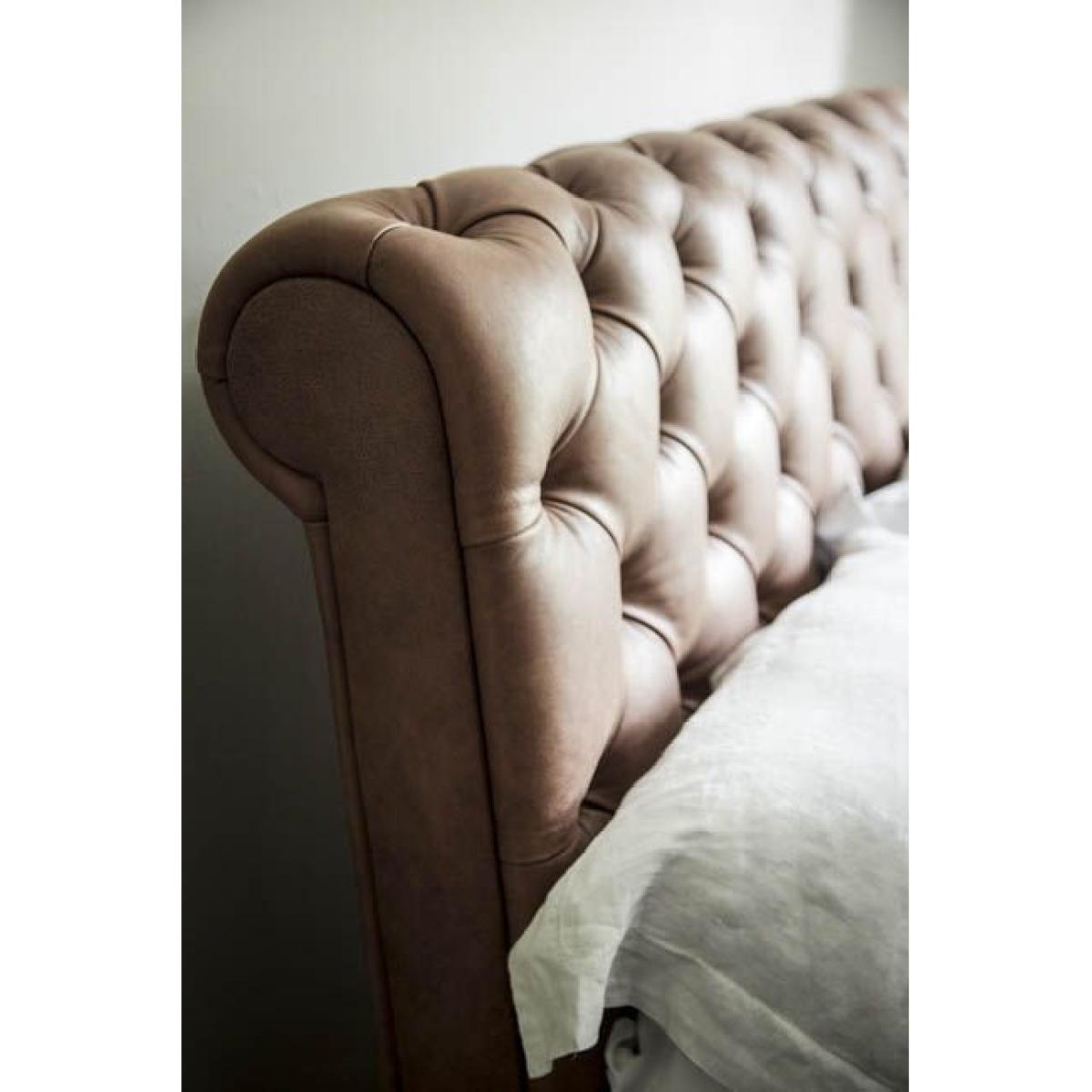 Knightsbridge Double Bed in Chantilly Aquaclean Clever Chenille – image 5