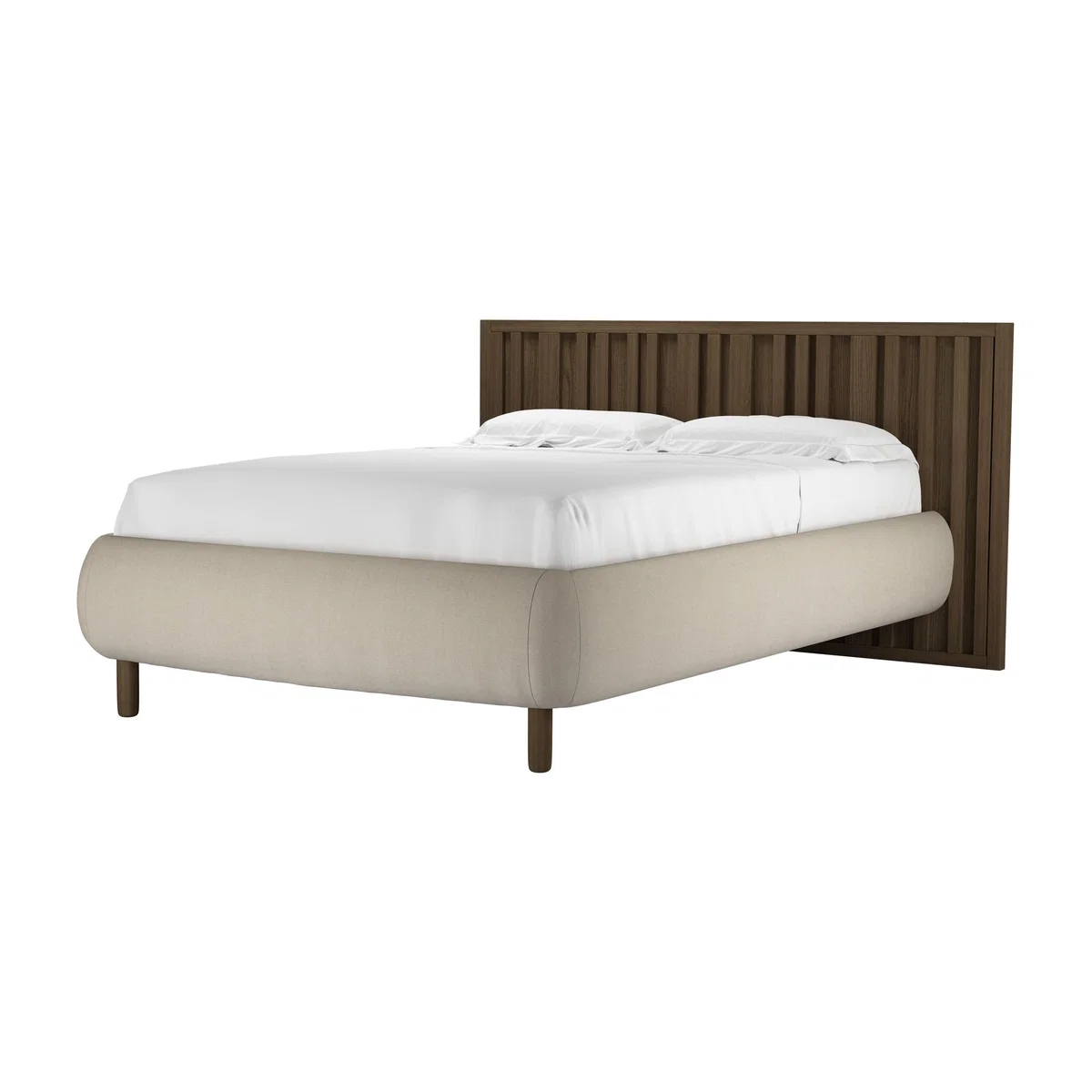 Florence Double Bed in Wishful Vermeer Linen – image 1