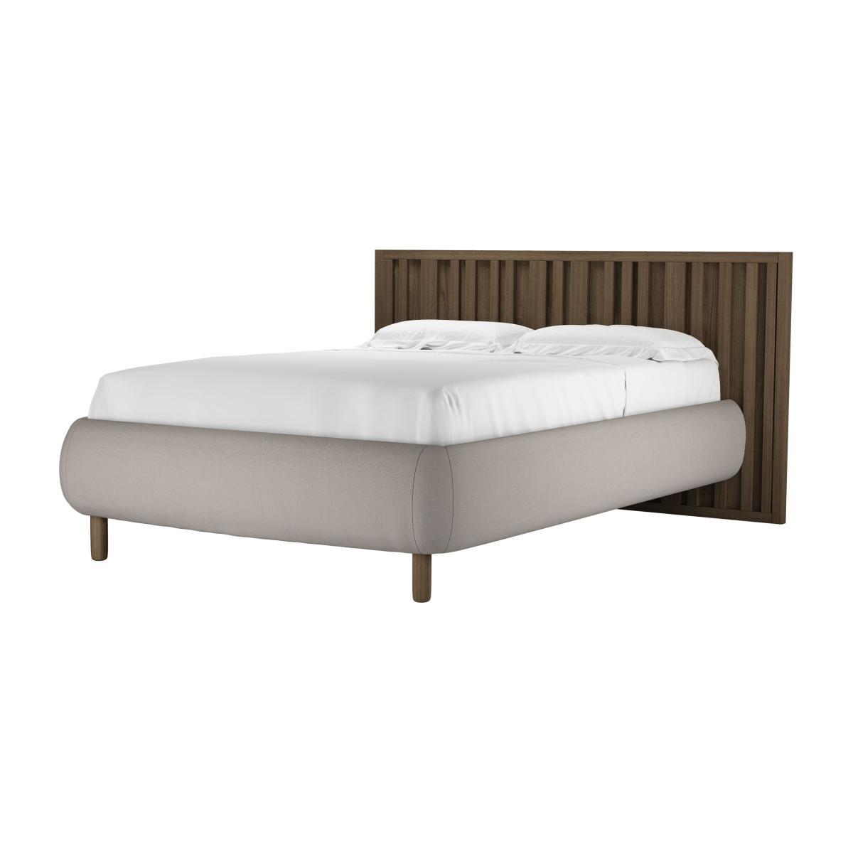 Florence Double Bed in Stone Brushed Linen Cotton - sofa.com – image 1
