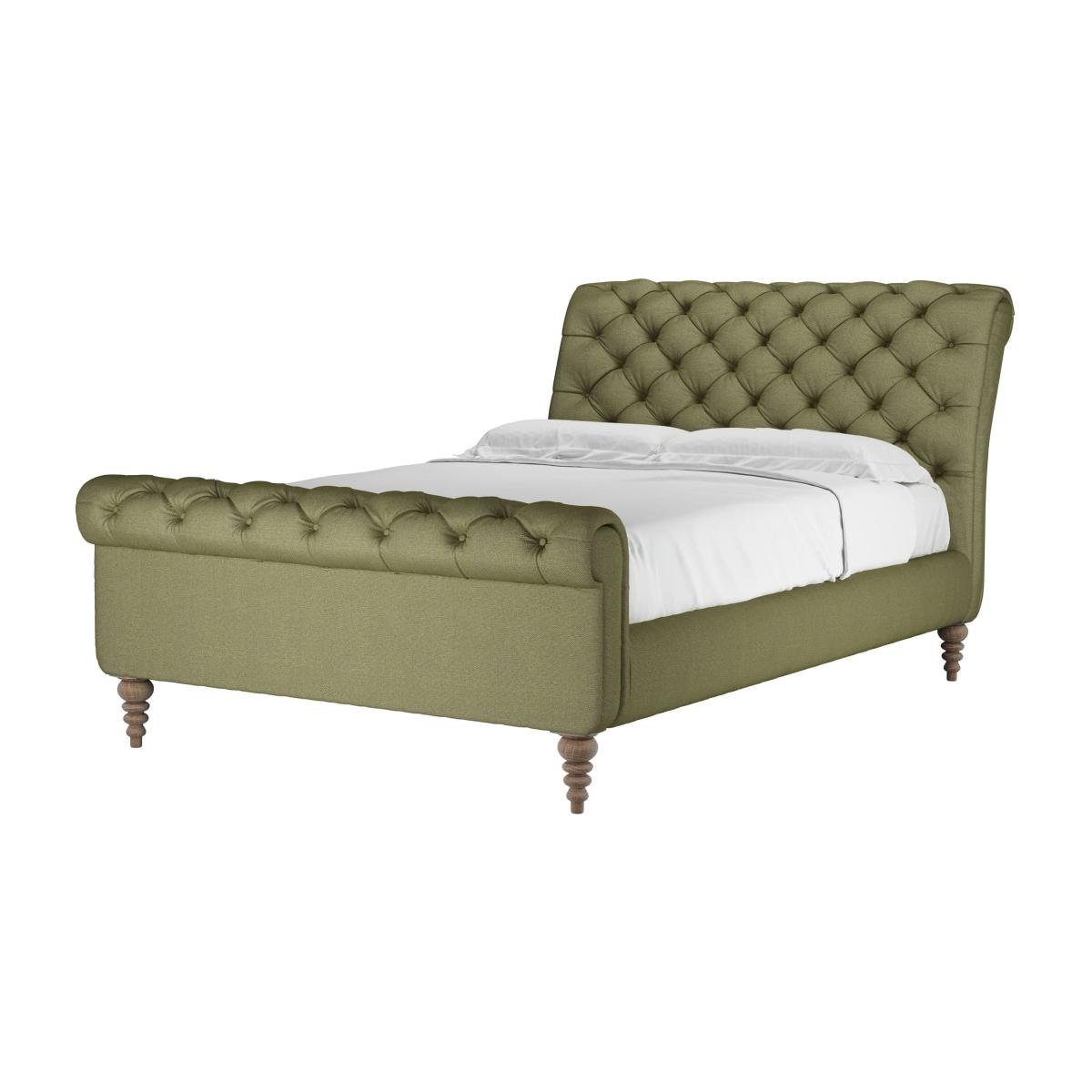 Knightsbridge Double Bed in Lichen Heathland Weave - sofa.com – image 1
