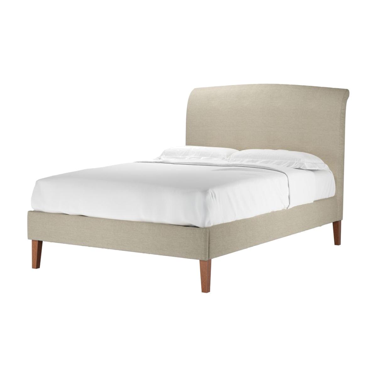Thea Double Bed in Pampas Hygge Smart Linen – image 1