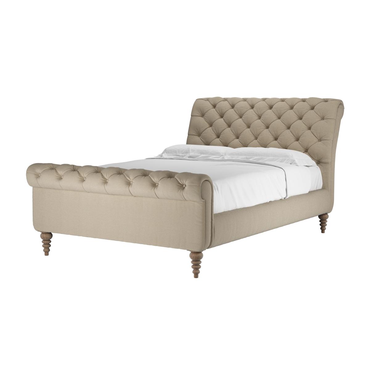 Knightsbridge Double Bed in Pennine Stone Organic Smart Cotton – image 1