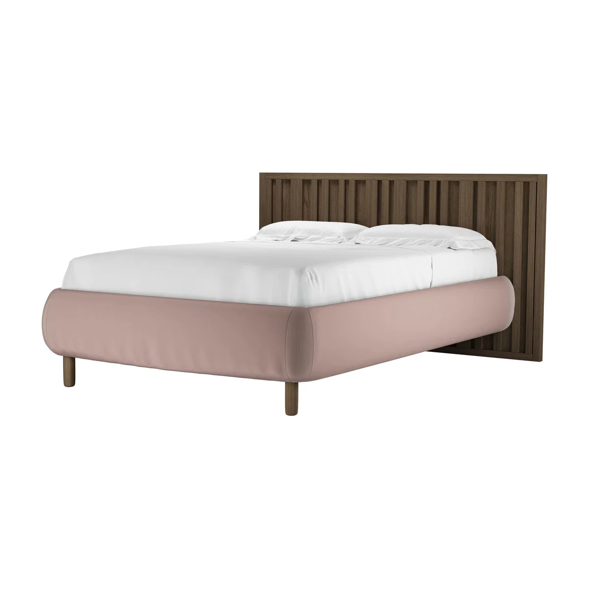 Florence Double Bed in Orchid Cotton Matt Velvet - sofa.com – image 1