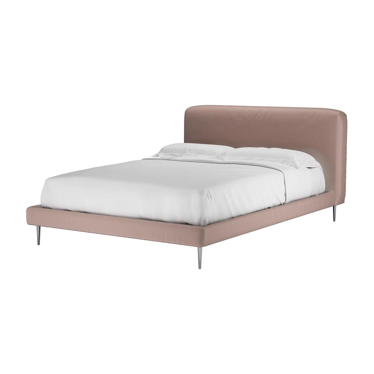 Lucy Double Bed in Orchid Cotton Matt Velvet - sofa.com – image 1