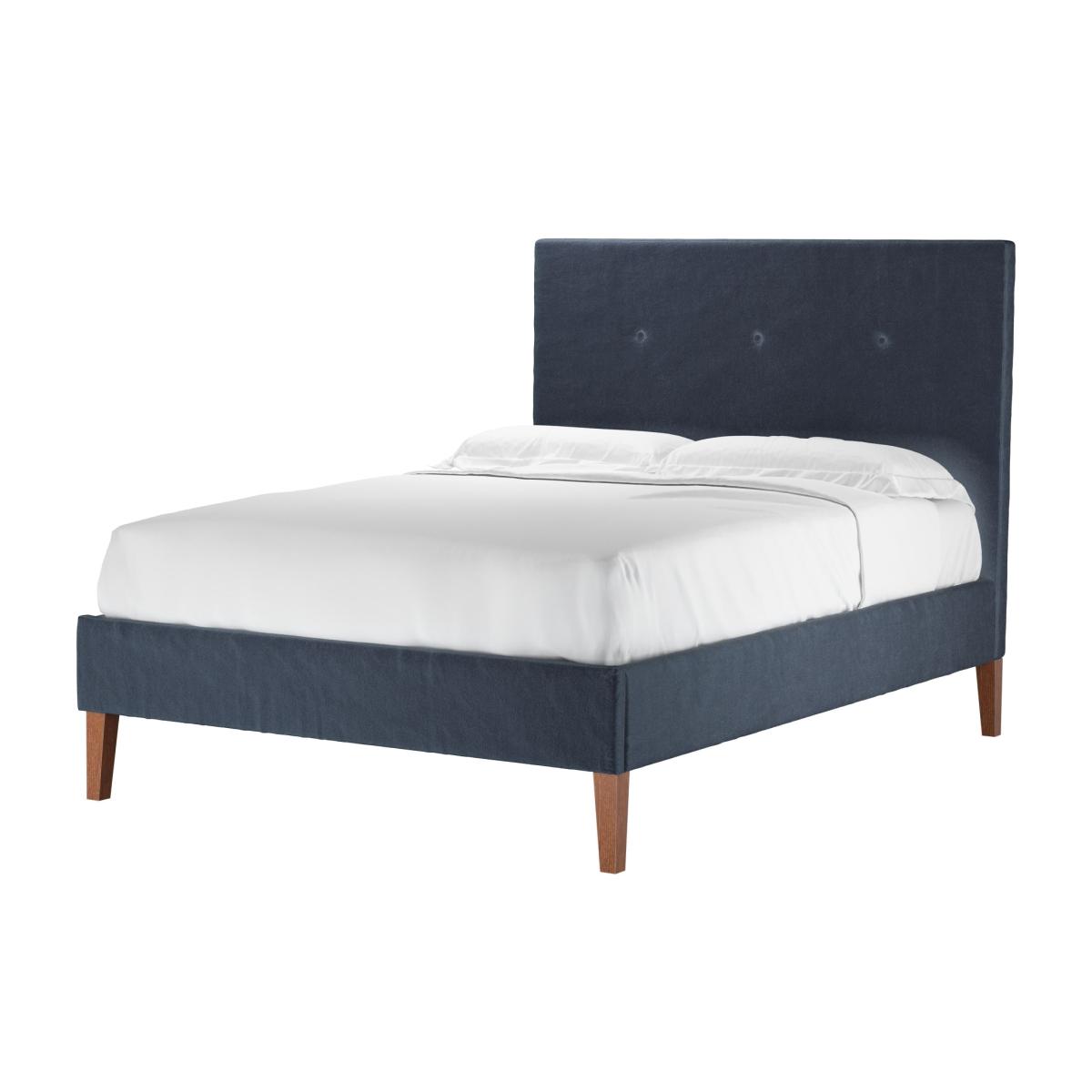 Avery 130cm Double Bed in Skyfall Cotton Matt Velvet – image 1