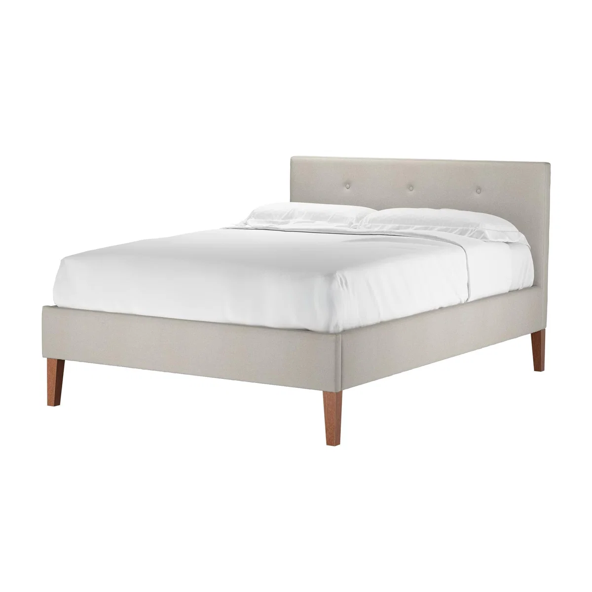 Avery 100cm Double Bed in Stoneware Easy Cotton – image 1