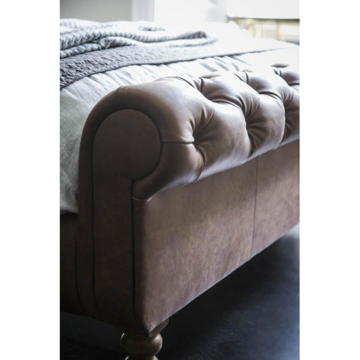 Knightsbridge Double Bed in Port Royal Aquaclean Clever Chenille – image 2