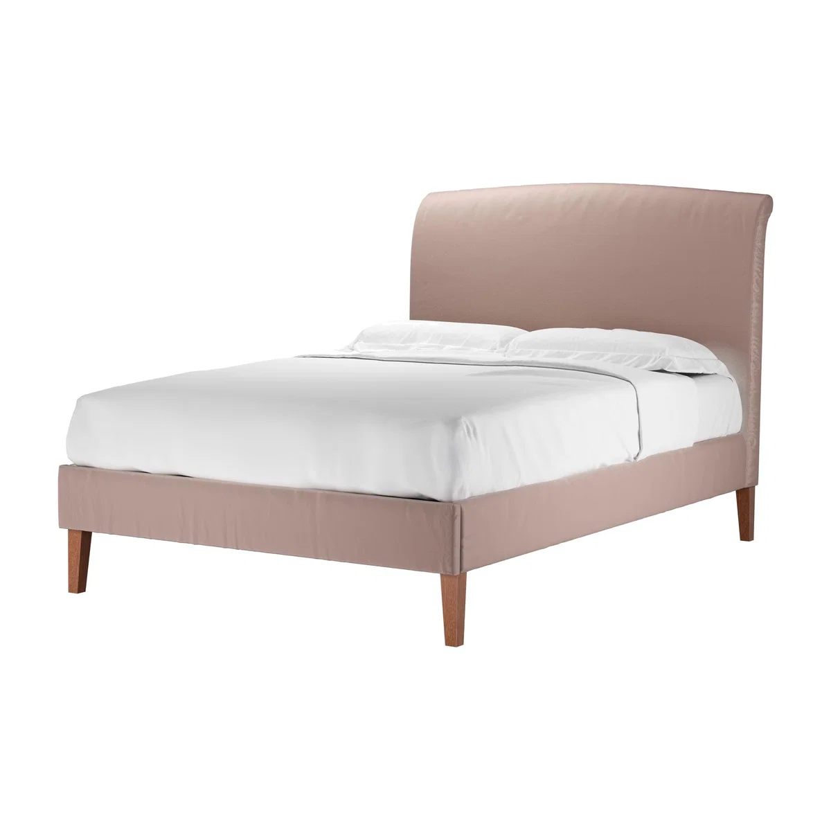Thea Double Bed in Orchid Cotton Matt Velvet - sofa.com – image 1