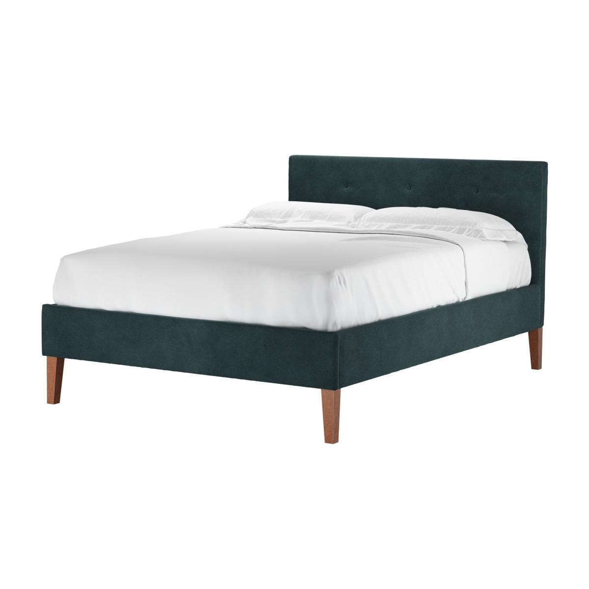 Avery 100cm Double Bed in Deep Forest Aquaclean Clever Velvet – image 1